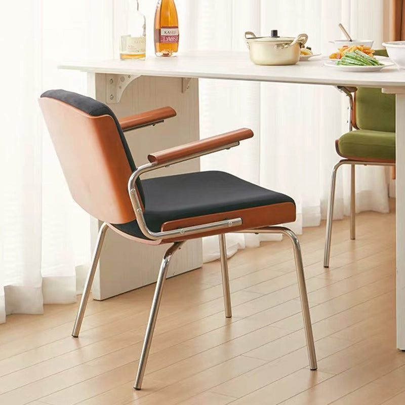 Minimalist Velvet Metal Dining Chair