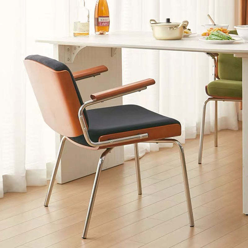 Minimalist Velvet Metal Dining Chair