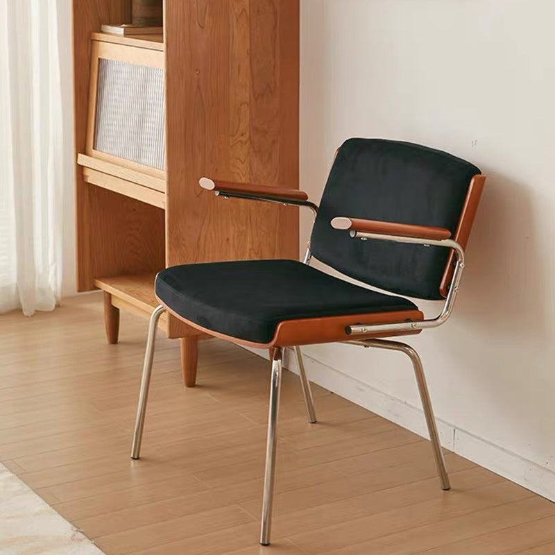 Minimalist Velvet Metal Dining Chair