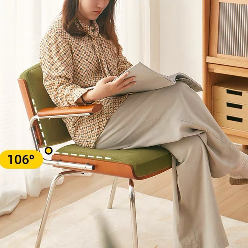 Minimalist Velvet Metal Dining Chair