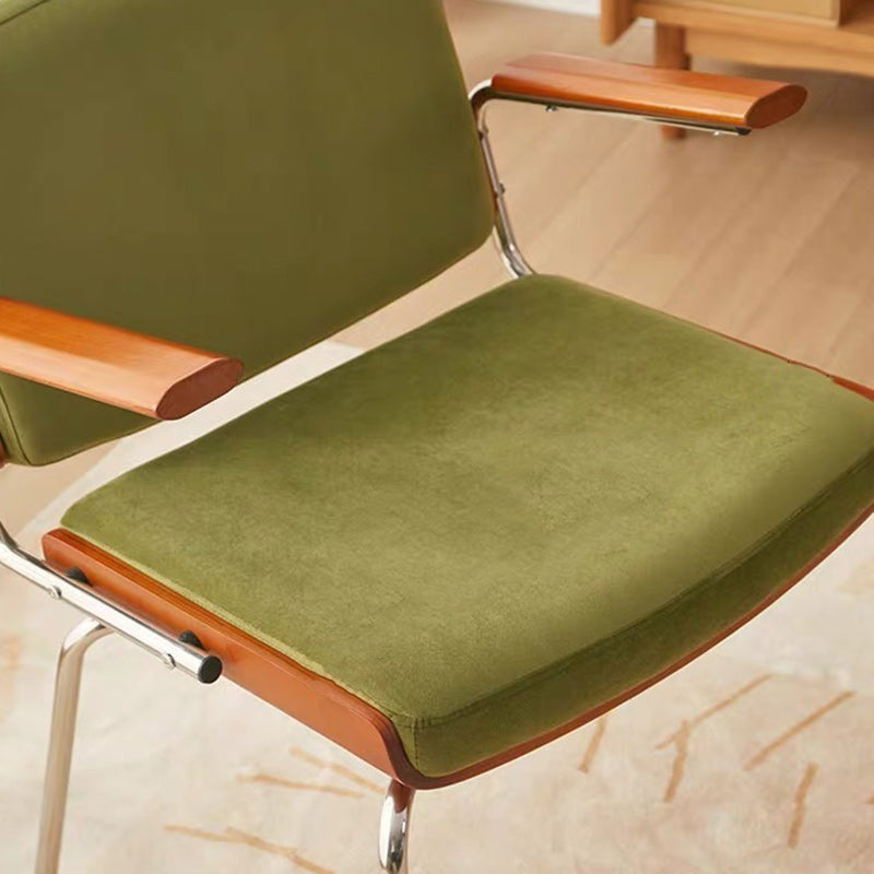 Minimalist Velvet Metal Dining Chair