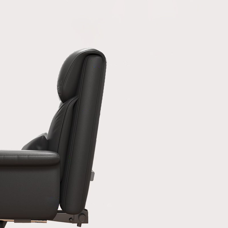 Minimalist Leather Metal Desk Chair