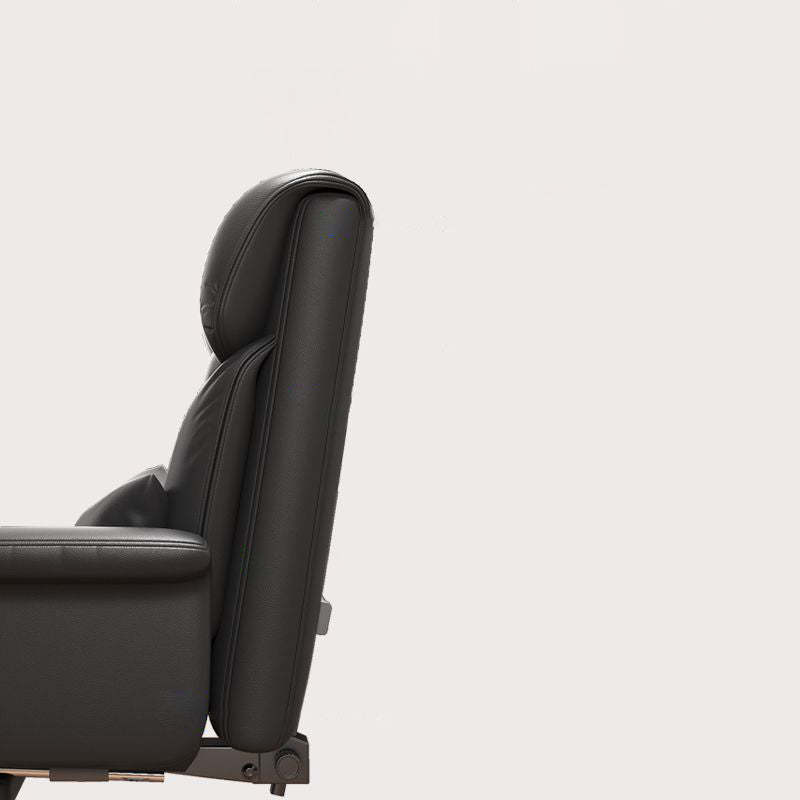 Minimalist Leather Metal Desk Chair