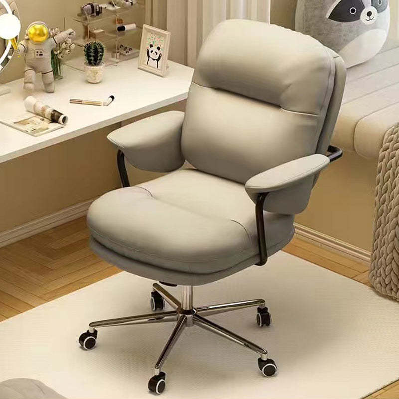 Minimalist Leather Nylon Steel Bread Desk Chair