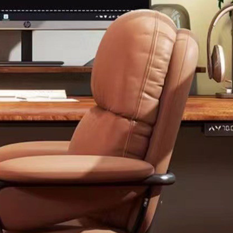 Minimalist Leather Nylon Steel Bread Desk Chair