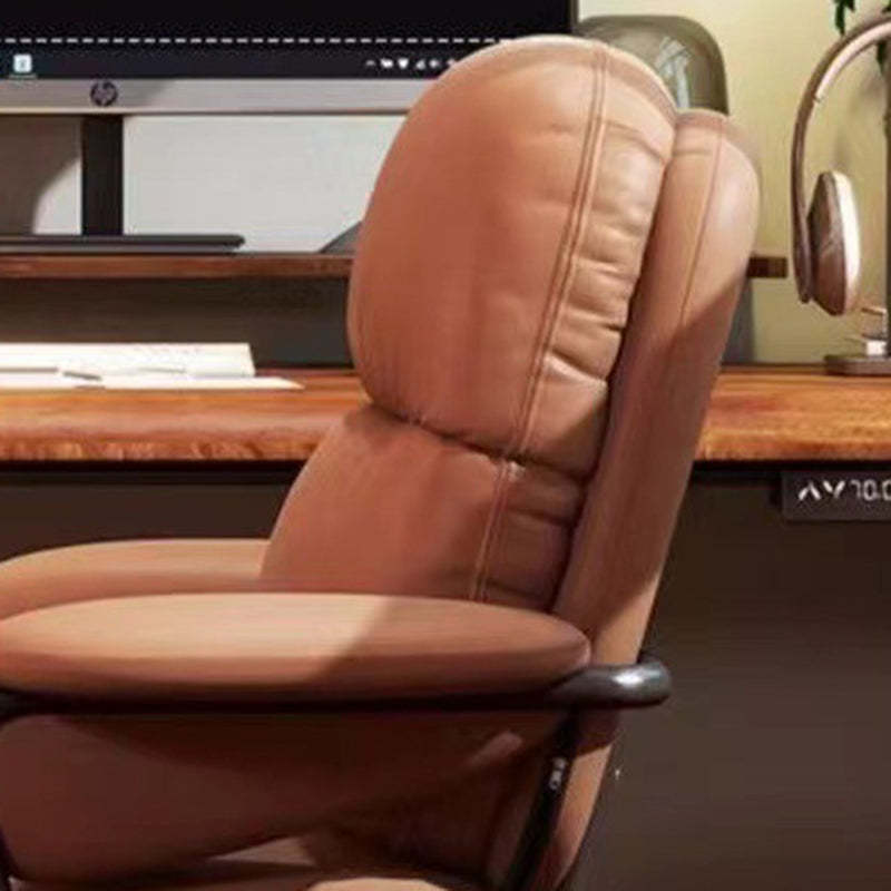 Minimalist Leather Nylon Steel Bread Desk Chair