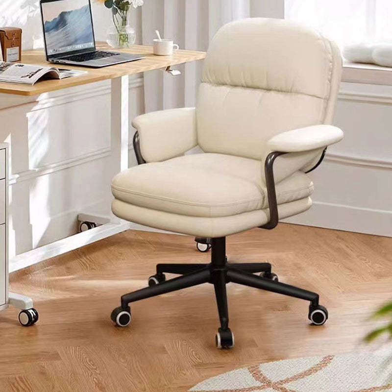 Minimalist Leather Nylon Steel Bread Desk Chair
