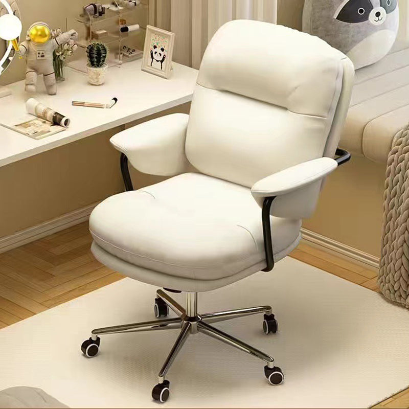 Minimalist Leather Nylon Steel Bread Desk Chair