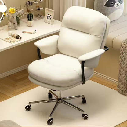 Minimalist Leather Nylon Steel Bread Desk Chair