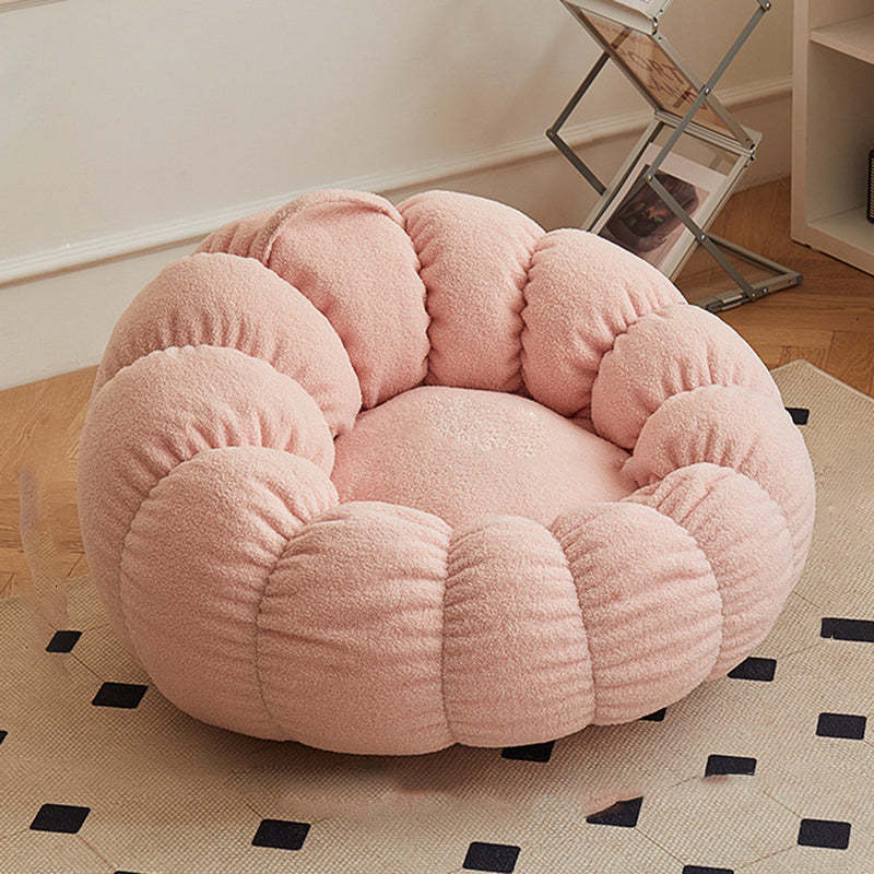 White velvet snowflake orb accent chairs - nordic — Chair Only / Pink