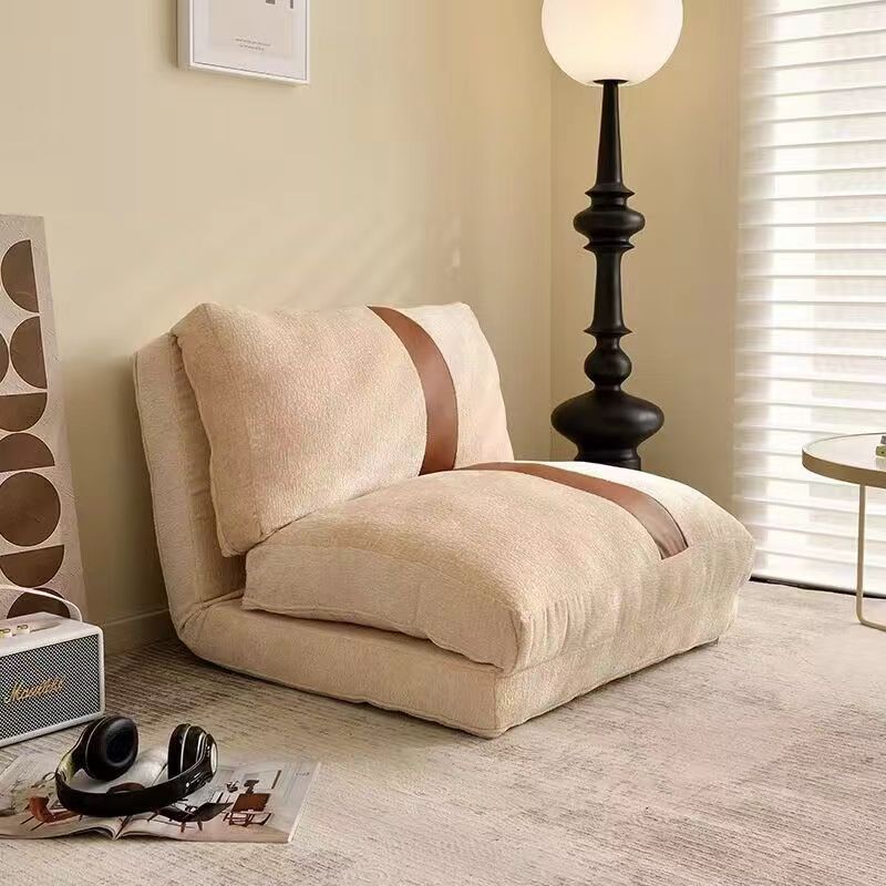 Minimalist Velvet Iron Accent Chair