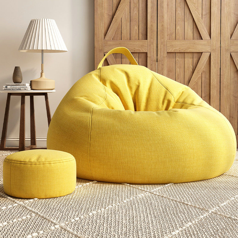 Minimalist Fabric Particles Bun Accent Chair
