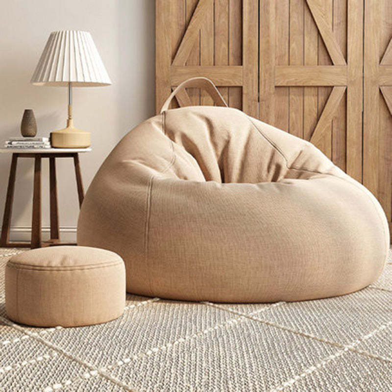 Minimalist Fabric Particles Bun Accent Chair