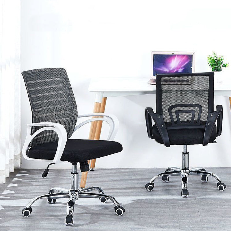 Minimalist Fabric Metal Hollow Desk Chair