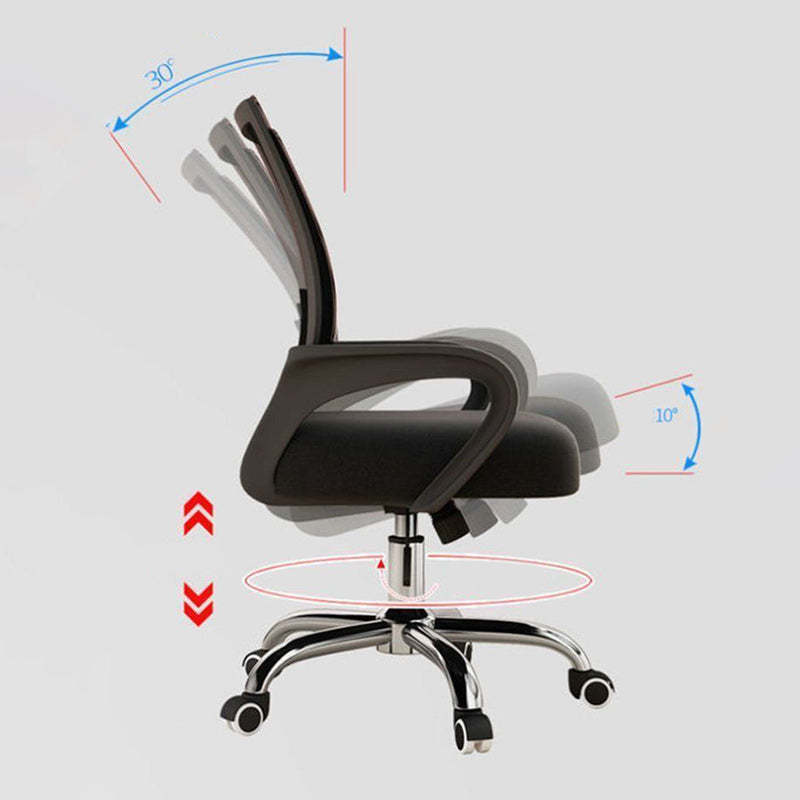 Minimalist Fabric Metal Hollow Desk Chair
