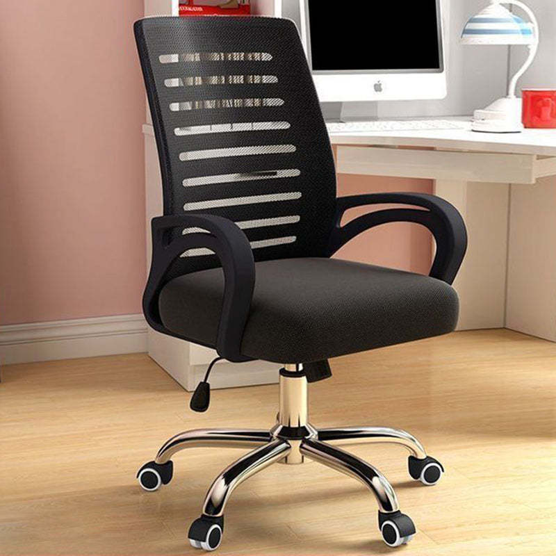 Lighom minimalist hollow desk black office chairs in metal