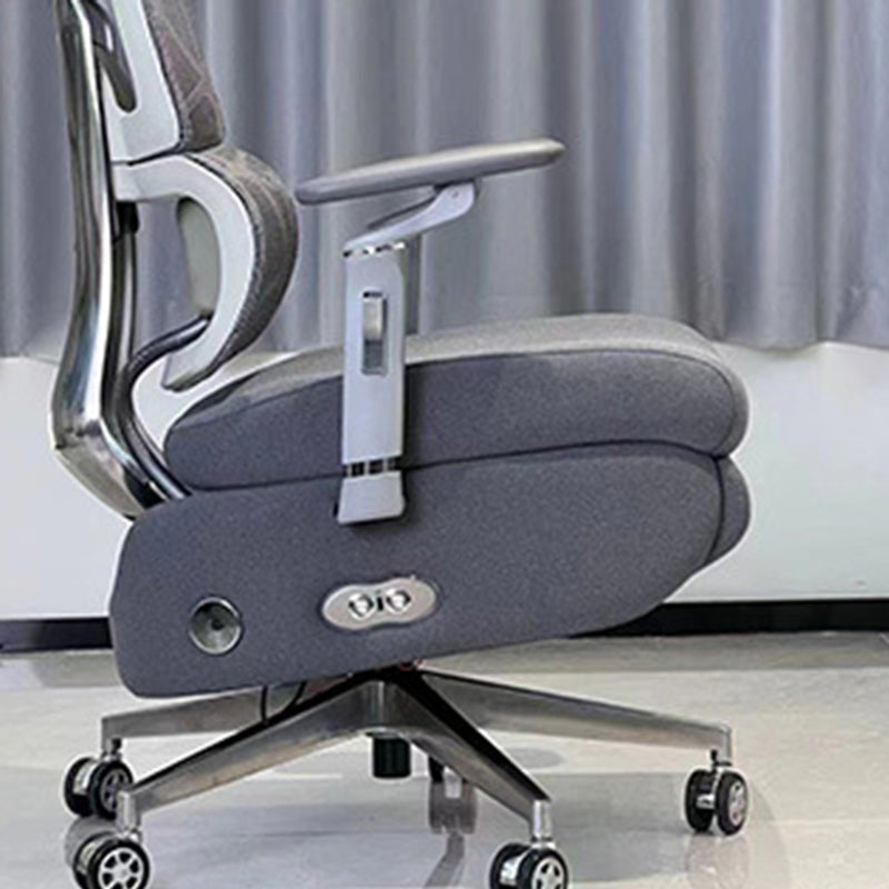 Minimalist Metal Mesh Electric Massage Desk Chair