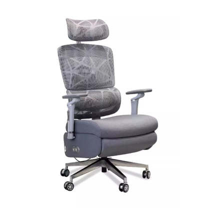 Minimalist Metal Mesh Electric Massage Desk Chair