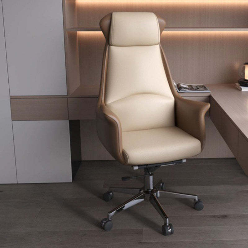 Minimalist Leather Steel Triangle Desk Chair