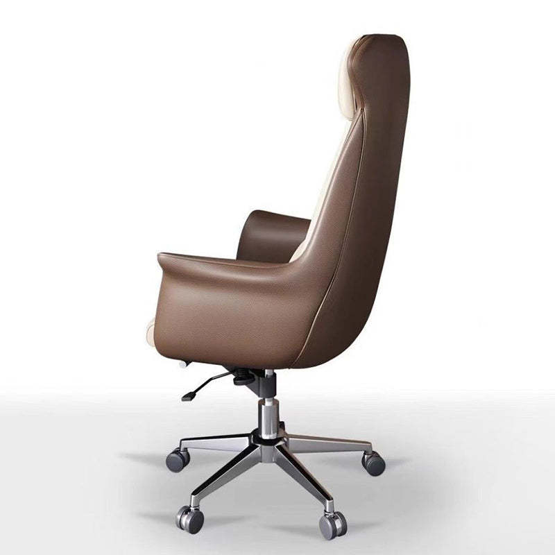 Minimalist Leather Steel Triangle Desk Chair
