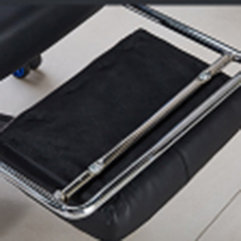 Minimalist Leather Metal Nylon Arc Desk Chair