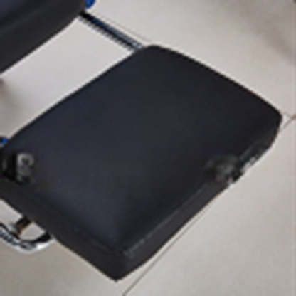 Minimalist Leather Metal Nylon Arc Desk Chair