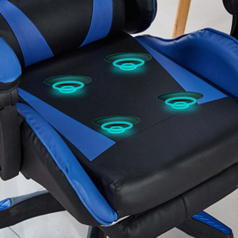 Minimalist Leather Metal Nylon Arc Desk Chair