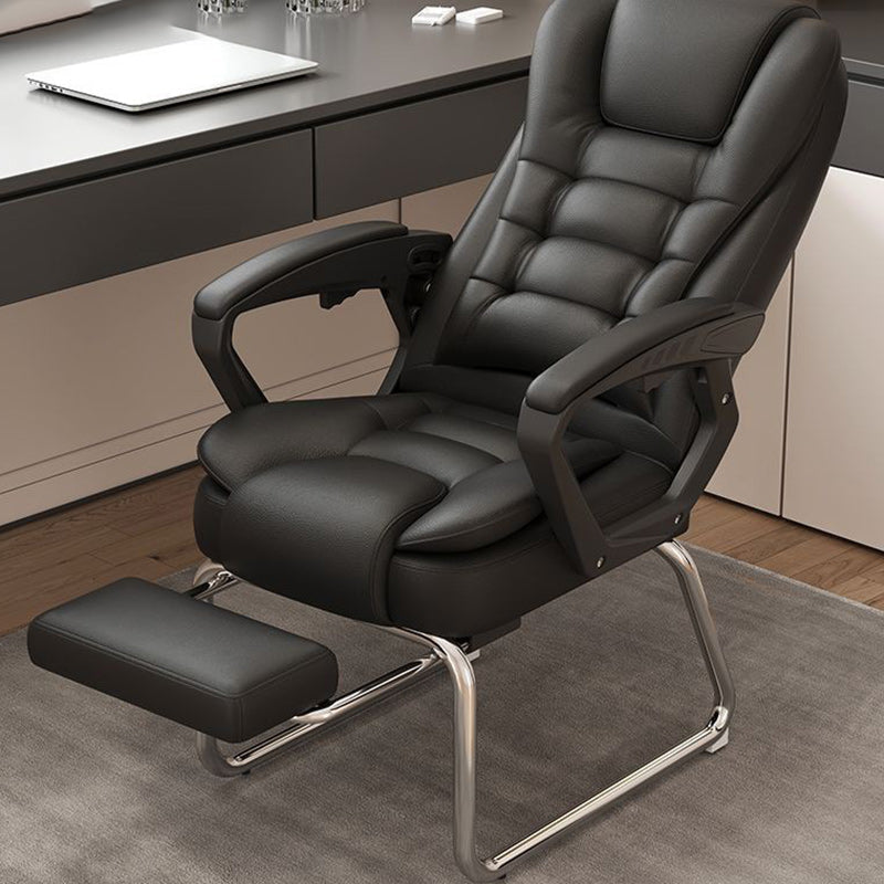 Minimalist Fabric Leather Steel Bow Desk Chair