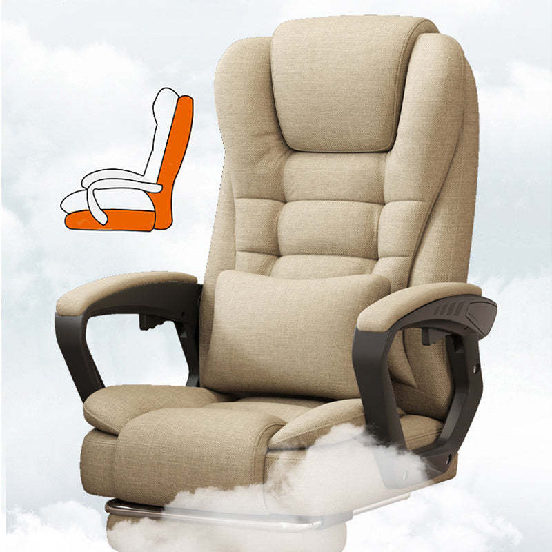 Minimalist Fabric Leather Steel Bow Desk Chair