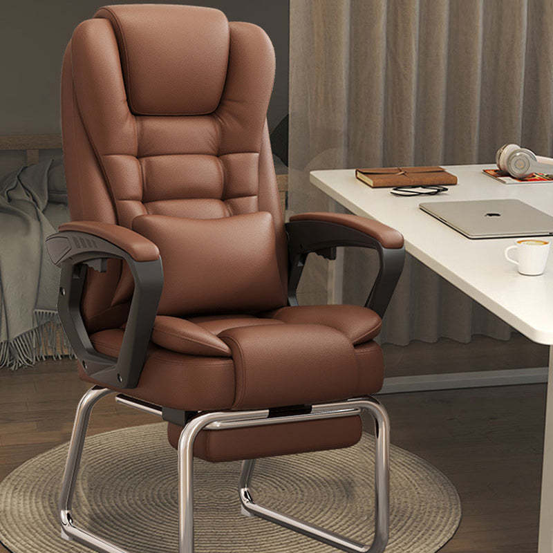 Minimalist Fabric Leather Steel Bow Desk Chair