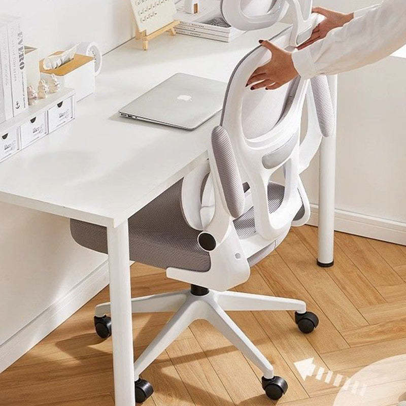 Minimalist Fabric Nylon Curved Desk Chair