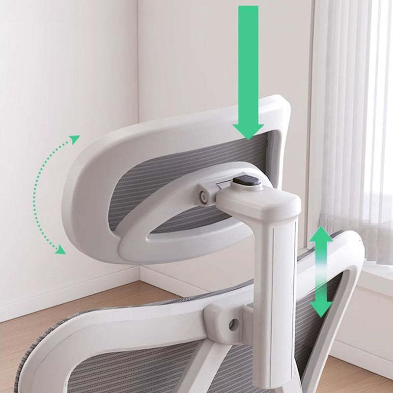 Minimalist Fabric Nylon Curved Desk Chair