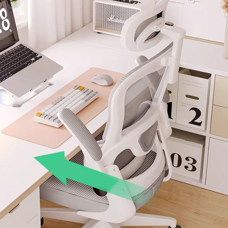 Minimalist Fabric Nylon Curved Desk Chair