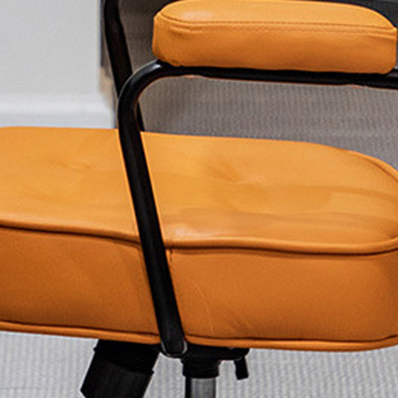 Scandinavian Leather Metal Buckle Desk Chair