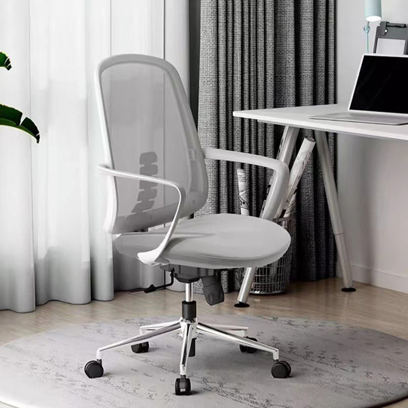 Minimalist Fabric Nylon Bent Desk Chair — Grey