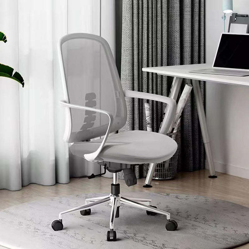 Minimalist Fabric Nylon Bent Desk Chair — Grey
