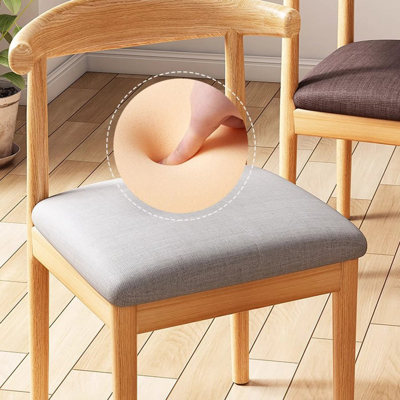 Scandinavian PU Fabric Cylinder Dining Chair