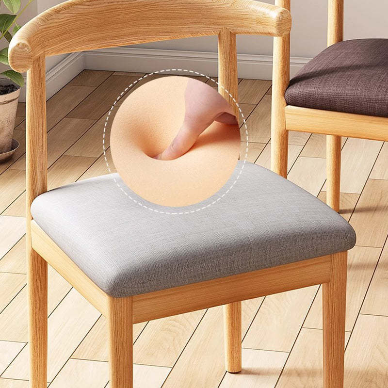 Scandinavian PU Fabric Cylinder Dining Chair