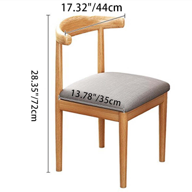 Scandinavian PU Fabric Cylinder Dining Chair