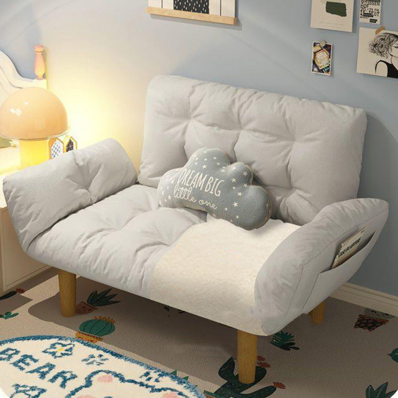 Scandinavian Fabric Wood Lattice Sofa