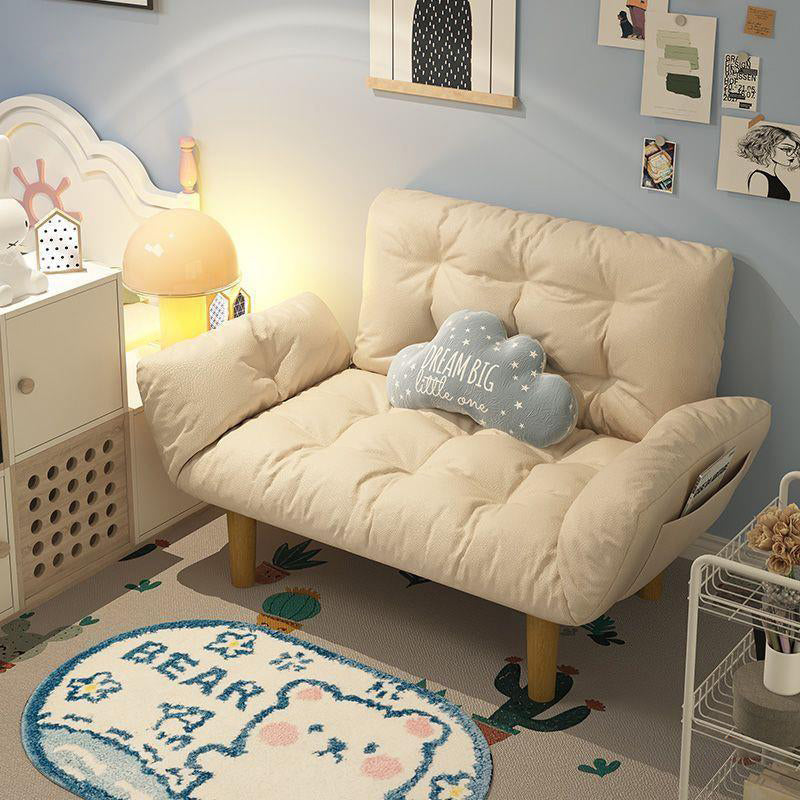 Scandinavian Fabric Wood Lattice Sofa