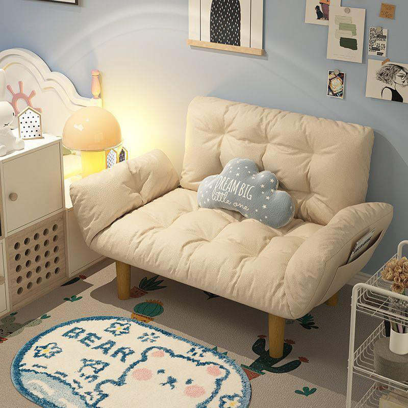 Scandinavian Fabric Wood Lattice Sofa