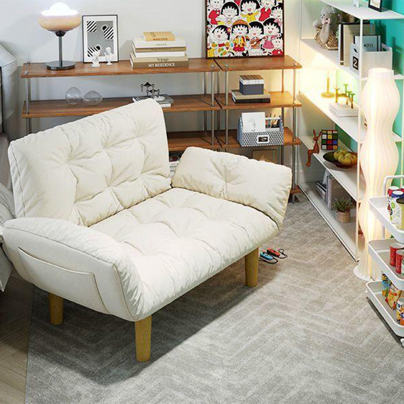 Scandinavian Fabric Wood Lattice Sofa