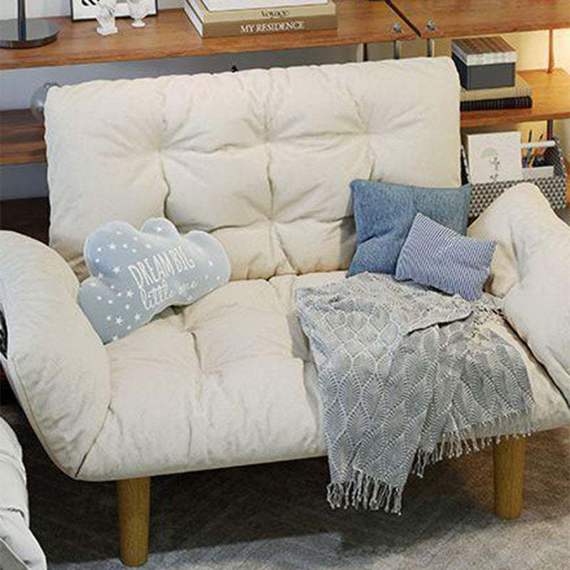Scandinavian Fabric Wood Lattice Sofa
