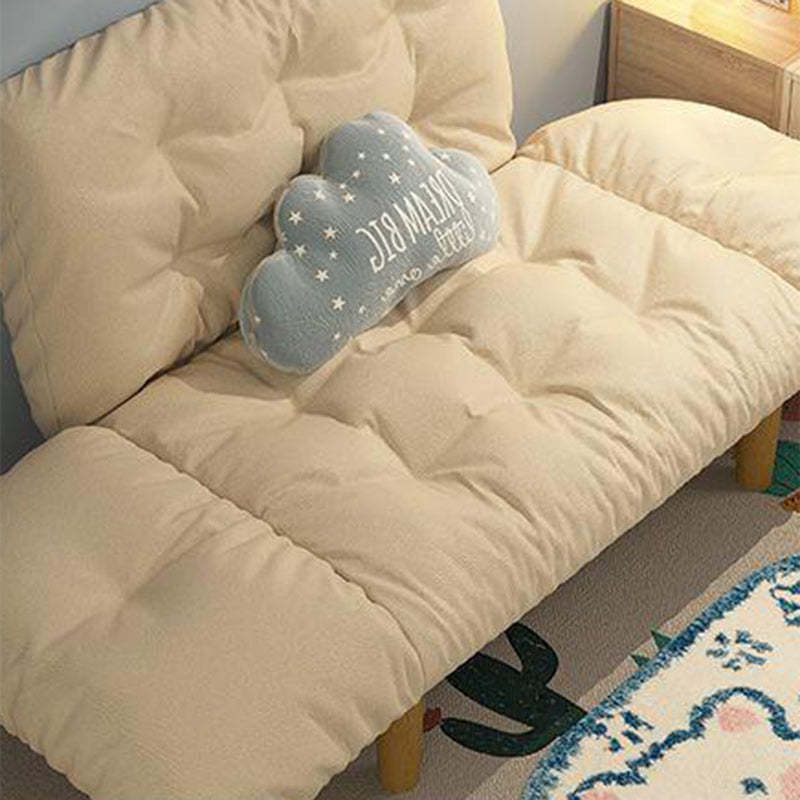 Scandinavian Fabric Wood Lattice Sofa