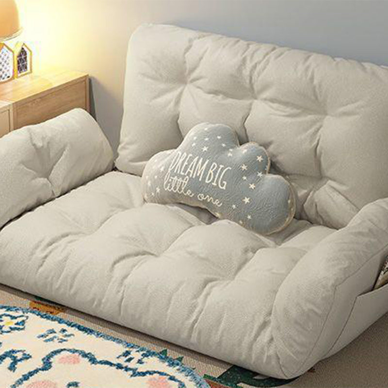 Scandinavian Fabric Wood Lattice Sofa