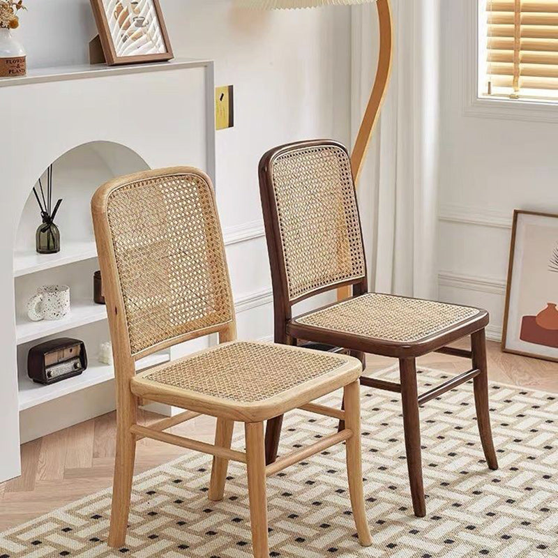 Scandinavian Rattan Lattice Dining Chair