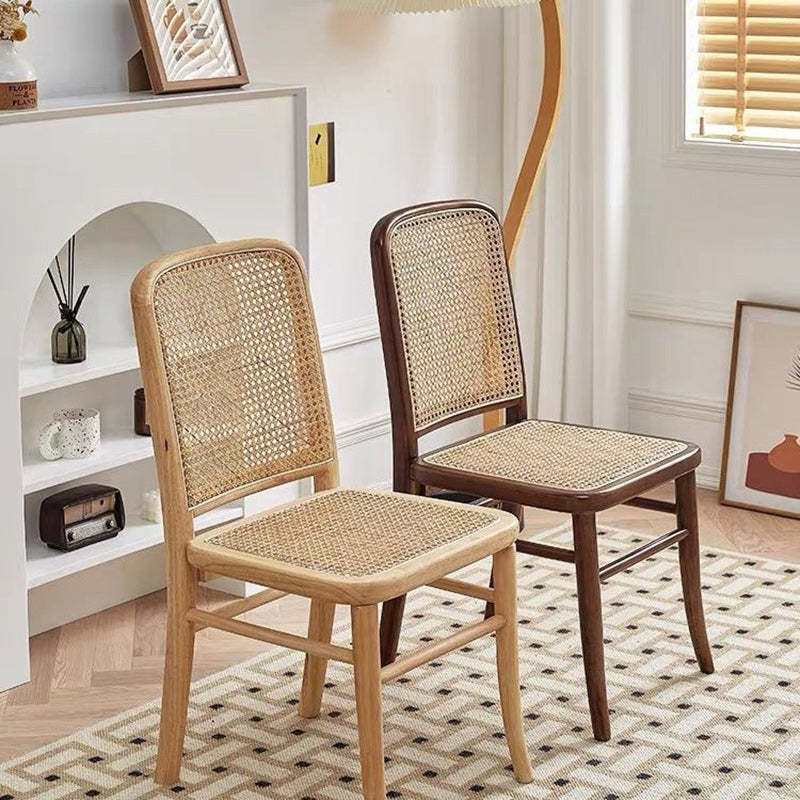 Scandinavian Rattan Lattice Dining Chair