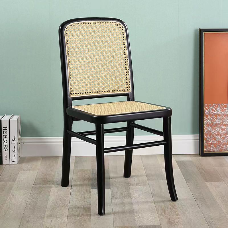 Scandinavian Rattan Lattice Dining Chair