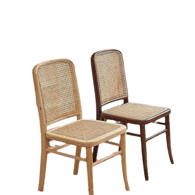 Scandinavian Rattan Lattice Dining Chair
